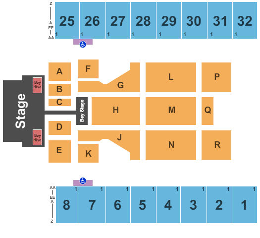 hershey park stadium seating chart