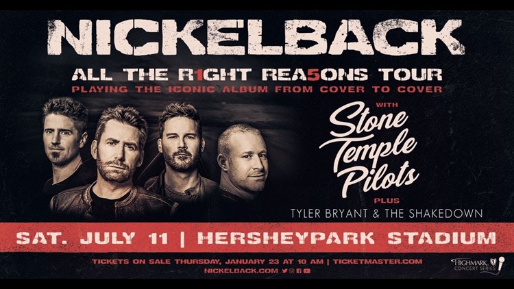 Nickelback Stone Temple Pilots And Tyler Bryant And The Shakedown