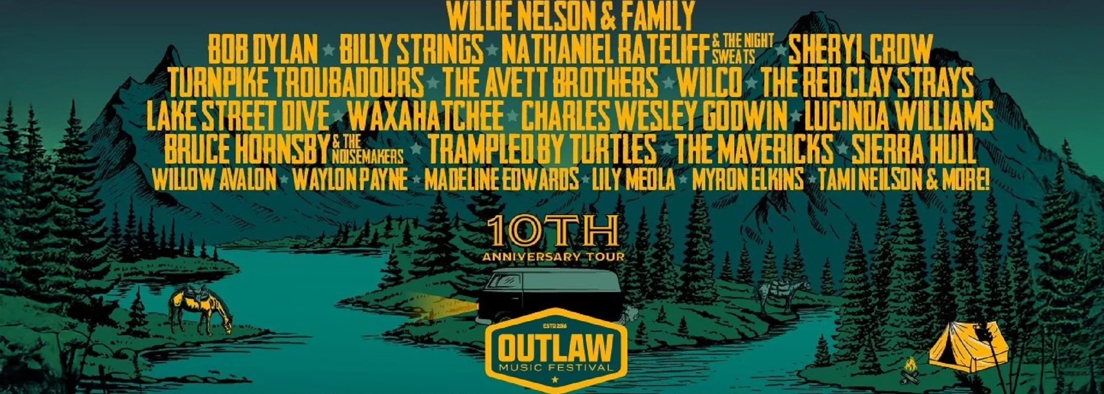 Outlaw Music Festival: Willie Nelson, Bob Dylan, Turnpike Troubadours &amp; The Red Clay Strays